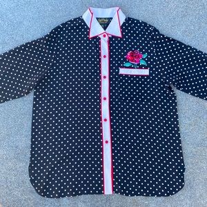 Bob Mackie silk dress shirt